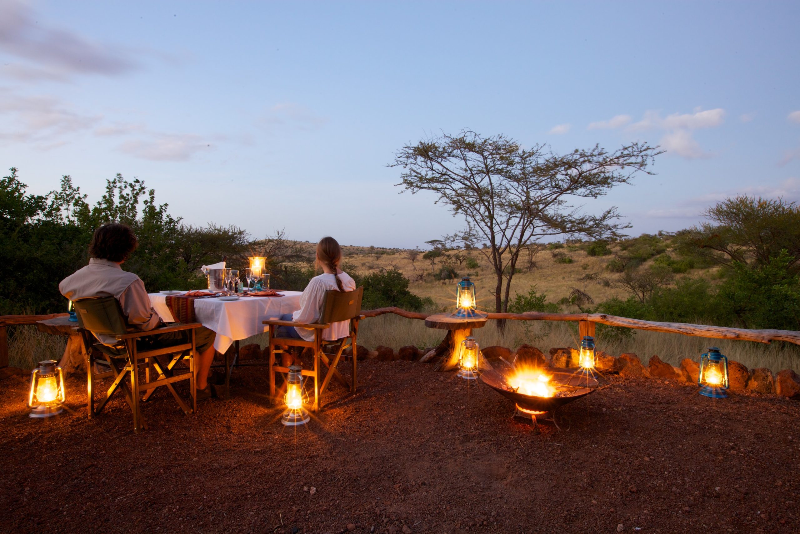 Lewa Safari Camp Campfire scaled